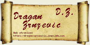 Dragan Zrnzević vizit kartica